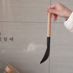 Direct mail non-stick pot long handle wooden omelette stir-fry cooking L porridge soup rice spoon silicone spatula cooking utensils