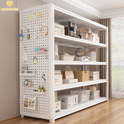 Household Shelf Storage Rack, Floor-Standing Multi-Layer Storage Room Balcony Miscellaneous Items Storage Rack, Steel Supermarket Display Rack