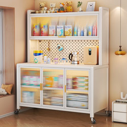 Moji Baby Feeding Table Storage Cabinet Baby Supplies Toy Storage Rack Wall-Mounted Integrated Living Room Storage Cabinet