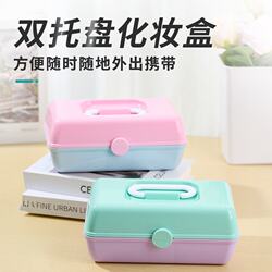 Multi-Layer Cosmetic Storage Box, Large Organizer for Skincare, Desktop Dressing Table, Plastic Lipstick Storage Rack, Organizer Box