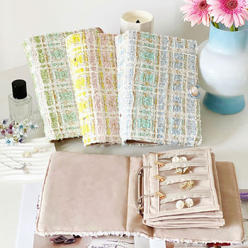 Dreamy little fragrant style gold jewelry storage book