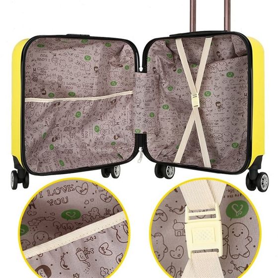 
Light plate custom logo children's trolley suitcase female student suitcase boy 20 inch boarding suitcase gift box travel