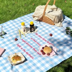 Minimalist Ins-Style Outdoor Lawn Picnic Mat, Spring Outing Mat, Portable Ultra-Light Camping Picnic Mat, Beach Folding Mat