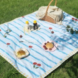 Ins Style Picnic Mat Outdoor Portable Camping Mat Spring Outing Picnic Grass Moisture-Proof Mat Park Lawn Mat Beach Mat