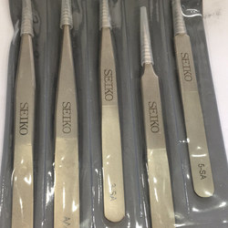 Watch Repair Precision Tweezers, Precision Anti-Magnetic Tweezers, Five-Piece Set, Hairspring Tweezers, Seiko Watch Parts Holding Tool