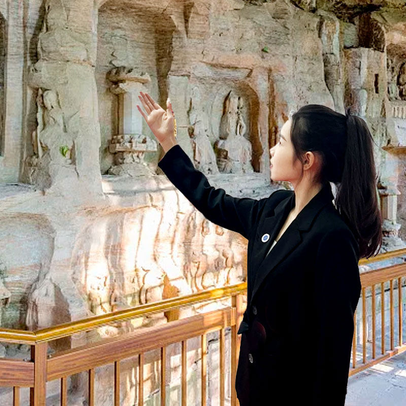 重庆旅游大足石刻一日游私家团宝顶山北山石刻博物馆含门票包车游