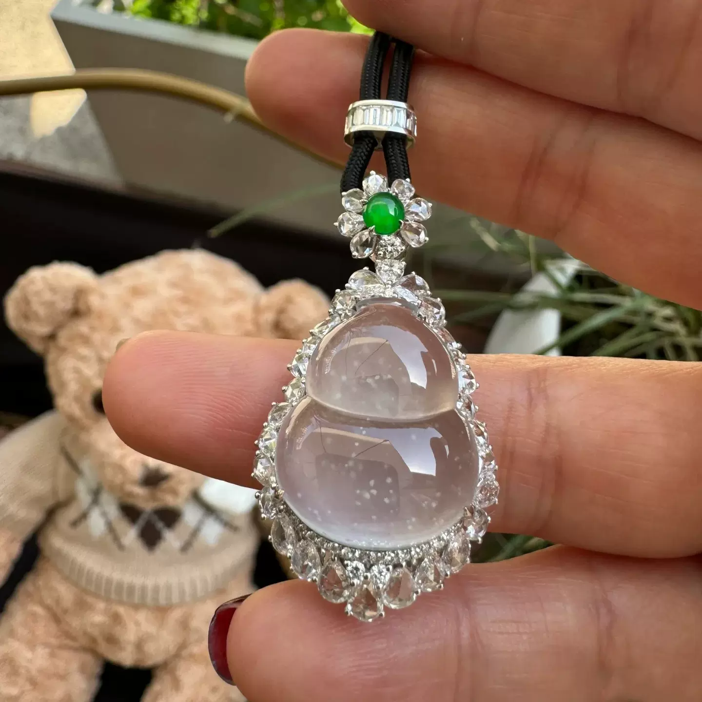 高品質‼️新入荷❣️天然A貨翡翠 完美品、雪花綿入り氷
