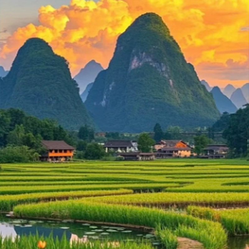 2-10人mini纯玩团| 桂林阳朔旅游5天4晚 | 热气球银子岩竹筏漂流