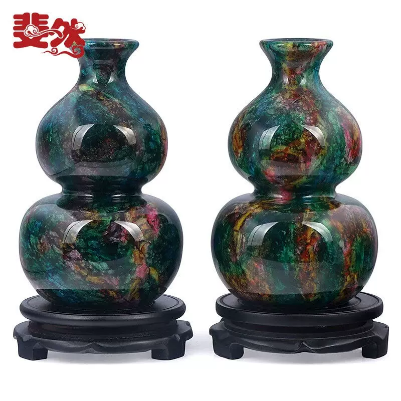 七彩石の花瓶（台湾） - 花瓶