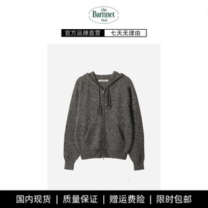
[Ready stock] theBarnnet shell Korean hooded knitted cardigan Korean women's high-end zipper sweater