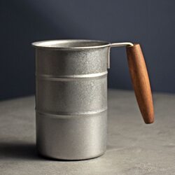 304 Stainless Steel Coffee Cup Mug Outdoor Camping Cup with Handle Retro Industrial Style Beer Cup Water Cup