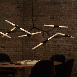 Nordic lighting art branch dining room chandelier living room lamp creative postmodern tree branch lamp herringbone chandelier