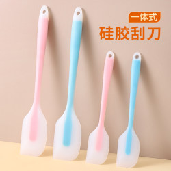 High Temperature Resistant Large Integrated Scraper Silicone Cake Scraper Household Cream Spatula Mixing Knife Baking Tool
