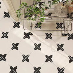 Small Floral Tiles, Simple Black and White, Popular Style for Kitchens and Bathrooms, Trendy Restaurants, Chains, Cafes, Hotels, and Guesthouses, Wall and Floor Tiles 300
