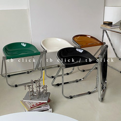 Spot quick i Bauhaus green folding stool without backrest chair coffee shop clothing store exhibition hall commercial