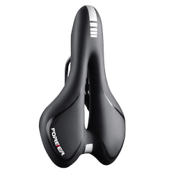 Permanent bicycle saddle is soft and comfortable