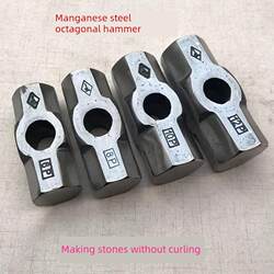 Stone Hammer Head, Iron Hammer Head, Steel Hammer Head, Manganese Steel Octagonal Hammer, Large Hammer with High Hardness, Large Iron Hammer Head, Octagonal Hammer