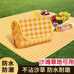 Wilderfill cushion moisture -proof pads and thick outdoor exposure camp picnic equipment Waterproof portable Spring outings can fold the picnic cloth