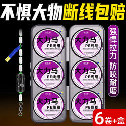 Authentic Dyneema Pe Line Complete Set Fishing Line for Carp, Grass Carp, and Big Fish Main Line Set