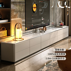 Tv Cabinet for Living Room 2026 New Model Floor-Standing Home Storage Integrated Solid Wood Coffee Table Set with a Light Luxury and High-End Feel