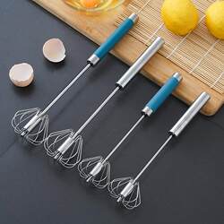 Semi-automatic egg beater stainless steel milk churn