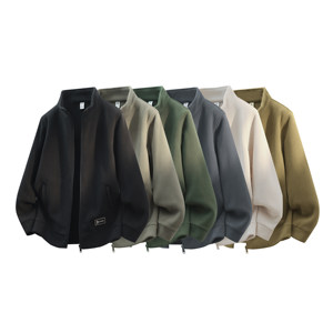 
New winter stand collar sports jacket outdoor casual loose thickened men's fleece glutinous rice velvet jacket 2502