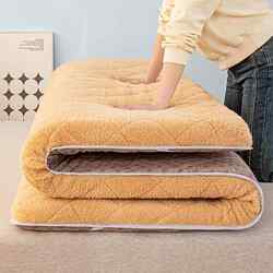 Lamb Wool Mattress Pad for Home Use, Thickened for Winter Warmth, Suitable for Student Dormitory Single Bed Tatami Mat