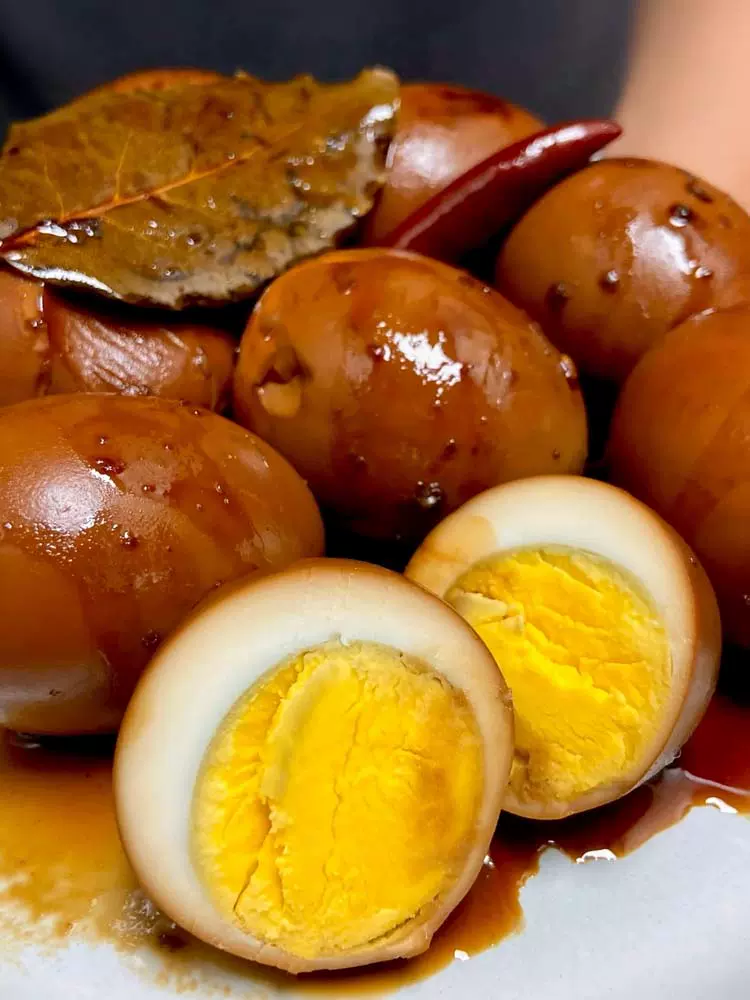 上海光明邨大酒家秘制酱蛋卤蛋特色小吃卤味熟食鹌鹑沪菜点心即食