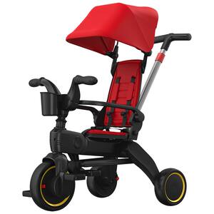 
Children's folding tricycle 1-6 years old baby pedal bicycle Trolley with sunshade pedal tricycle