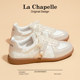 La Chapelle's training shoes for women 2025 autumn and winter new soft-soled versatile breathable national style casual plus velvet small white sneakers