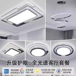 Living Room Ceiling Light, Modern and Simple, Elegant and Luxurious, High-End Feel, Master Bedroom Light, Whole House Package Lighting Set