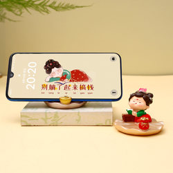 Tang Dynasty Lady Phone Holder, Office Desk Binge-Watching Gadget, Work Companion, Desk Decoration, Mood-Boosting Gift
