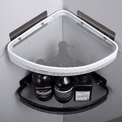Corner Shelf for Bathroom, Toilet, No-Drill Triangular Shelf, Bathroom Washbasin Wall-Mounted Storage Rack