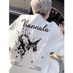 100% Pure Cotton Heavyweight American Style 2025 Summer Trendy Brand Five-Point T-Shirt High Street Style Youth Versatile Loose Short-Sleeve