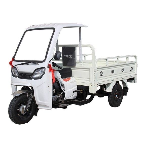 
Gasoline three-wheeled motorcycle, air-cooled, water-cooled, self-unloading five-wheeled E-load cargo agricultural three-wheeled motorcycle with carport
