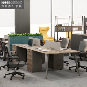 
Weihao Furniture Table 2-4 people modern simple staff screen supplier 58FHS101 X staff office chair set
