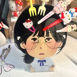 Japanese Quirky Desktop Ornament Stand, High-Quality Eyeglass and Hairpin Storage Display Rack, Cute Eyeglass Holder