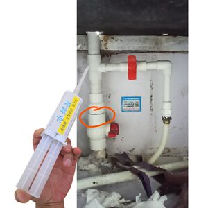 
Special glue for water pipe leakage repair pprpvcpe iron pipe hot L-fusion joint tooth wire mouth gap repair leakage resistance