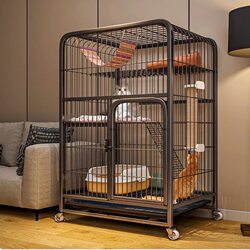 Cat Cage for Home Use, Indoor, Extra Large, with Ample Space, Cat Villa with Integrated Toilet, Cat Cage, Cat Castle, Cat Climbing