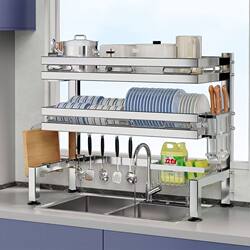 [TOP GOOD PRICE] 304 stainless steel sink drain rack