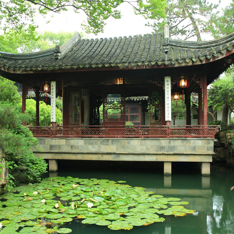 猩咖说苏州耦园含票英文精讲1.5H小包团人工讲解苏州旅游