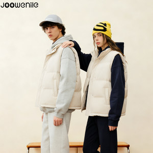 
JOOWENILE autumn and winter new cotton vest, men's and women's couple wear, high-end thickened warm vest jacket, trendy
