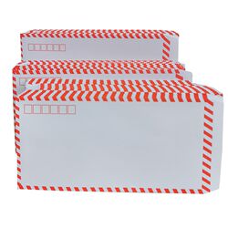 Chinese style white envelope with red border on four sides, universal philatelic first day cover, thickened 140g, no postal supervision number