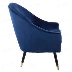 Nordic solid wood fabric single sofa chair American style living room bedroom lazy chair sales office cafe negotiation chair