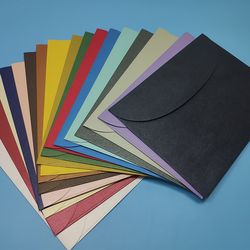 30 pieces of thickened business No. 7 envelope card sleeves, customized hot stamping texture, M pearlescent paper, A5 paper, red and purple
