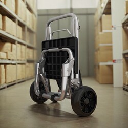 German Imported Expo Shopping Cart, Small Pull Cart, Stair-Climbing Handcart, Foldable Household Luggage Trolley, Portable Shopping Cart