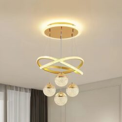 Yunmei Elegant Restaurant Chandelier Modern Minimalist Internet-Famous Style Zhongshan Lighting Long Strip Dining Table Bar Counter Dining Room Starry Sky Lamp