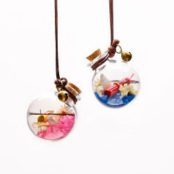 Baby hair pendant souvenir diy baby self-made baby hair pendant car pendant car necklace storage bottle