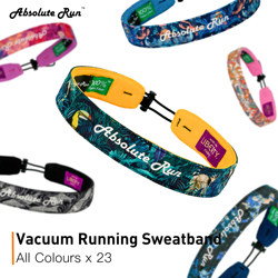 Absoluterun Sports Headband, Anti-Sweat Band, Running Sweat-Absorbent Headband, Men's and Women's Sweat-Guiding Band, Fitness Yoga