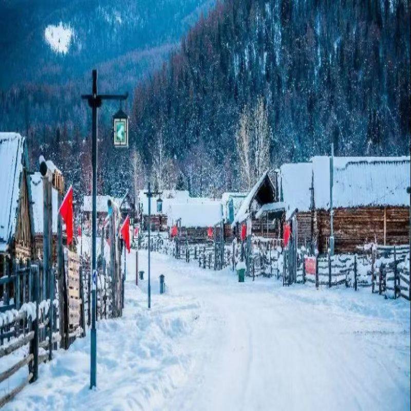 新疆冬季旅游阿勒泰北屯白哈巴喀纳斯湖禾木乌伦古湖7日游